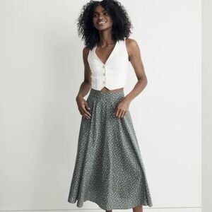 Retail $98 NWT Madewell Floral A-Line Skirt